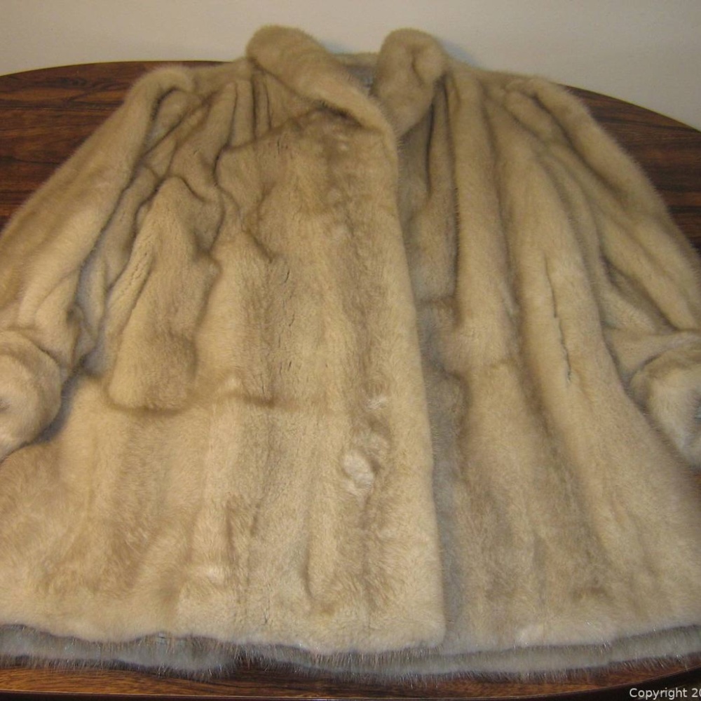 Vintage Mink Fur Coat Size S